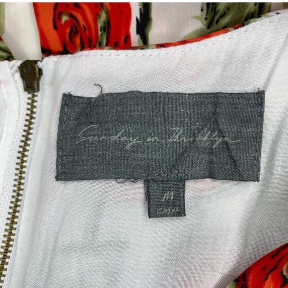 Sunday in Brooklyn Red Roses Print Dress - Picture 7 of 9